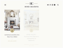 Tablet Screenshot of homecreations.pl